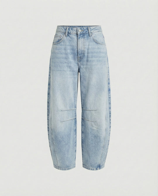 ShopNory | Mid Rise Barrel Jeans für Damen
