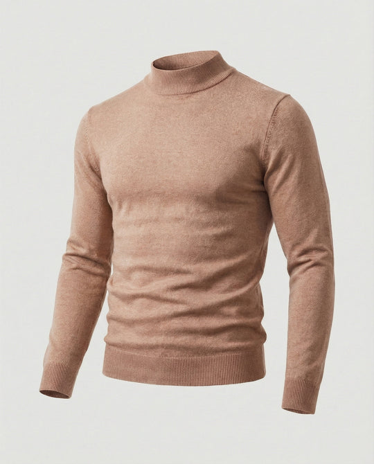 Herren eleganter Pullover mit Stehkragen