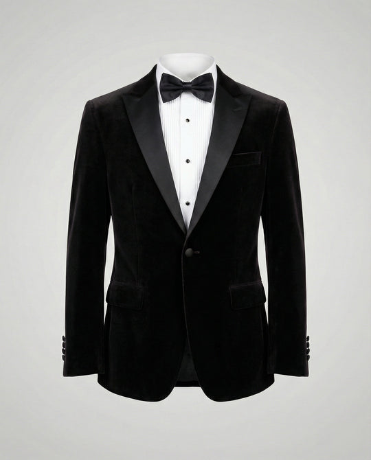 Herren Sommerjacke mit Schmaler Passform und Kontrastierendem Revers