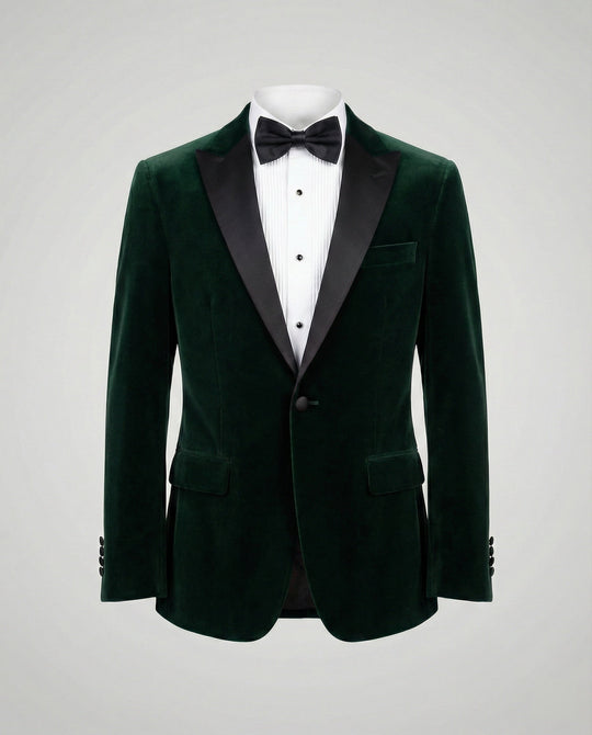 Herren Sommerjacke mit Schmaler Passform und Kontrastierendem Revers