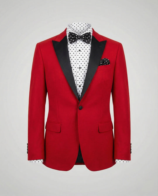Herren Sommerjacke mit Schmaler Passform und Kontrastierendem Revers
