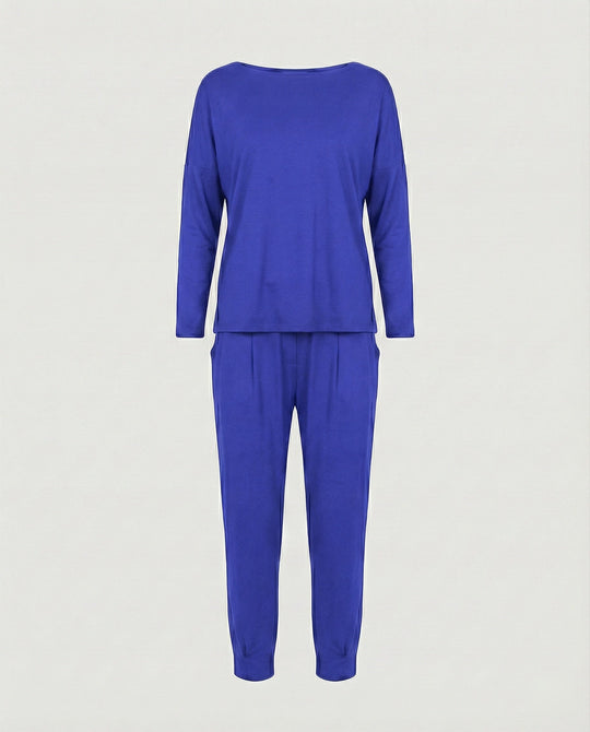 Jogginganzug Damen Lounge-Set mit weiten Ärmeln und Taschen