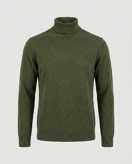 Herren Rollkragenpullover aus weichem Merinowolle