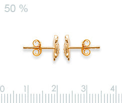 Ohrringe Stecker Schildkröte - 16K Vergoldet | Shop Nory