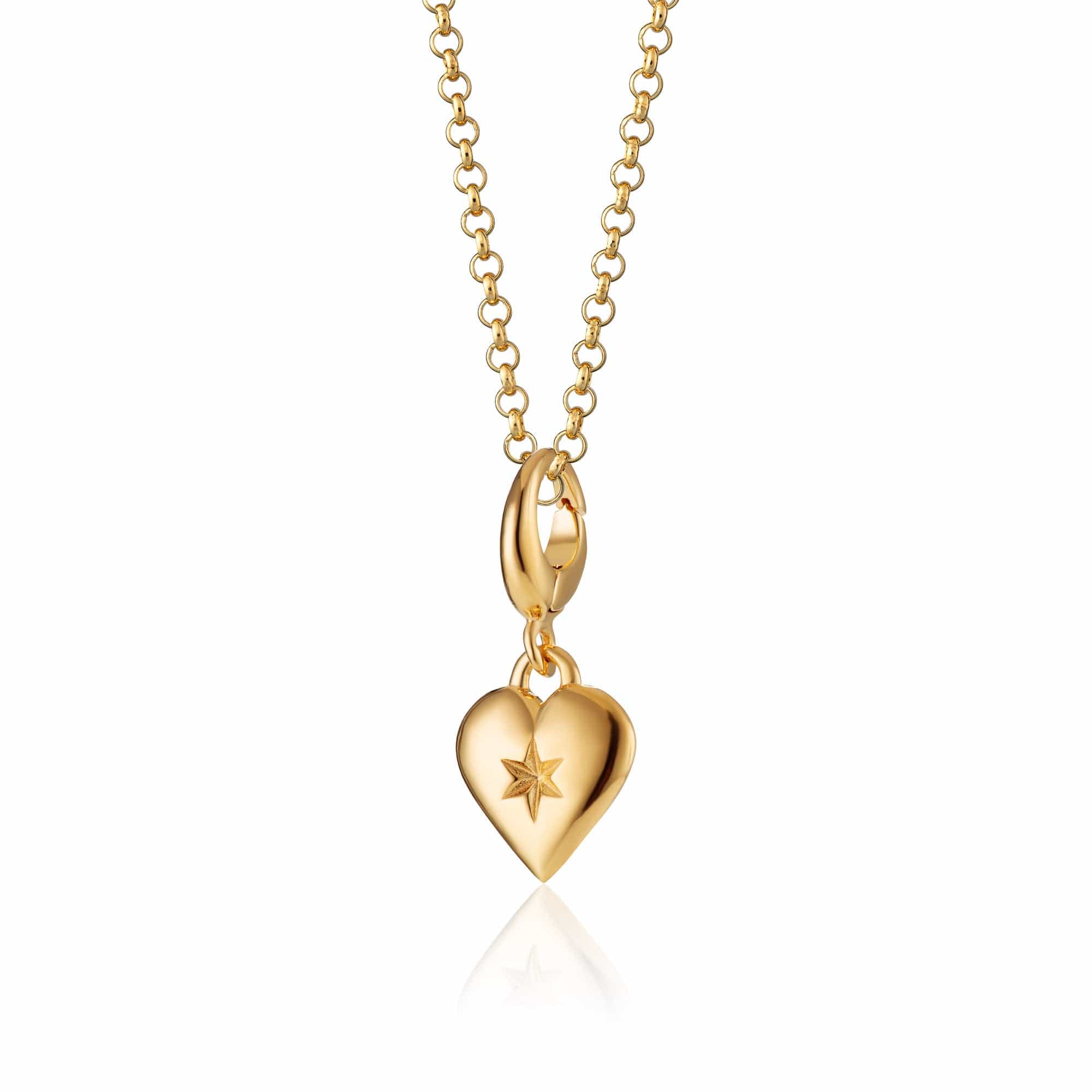 Gold Star Herz Charm Halskette | Shop Nory