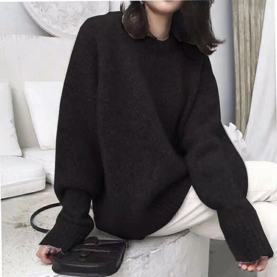 Pullover - Damen Herbst Lockere Passform Strickpullover