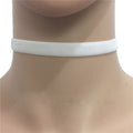 Punk Gothic Weiße Samt Choker Halskette | Shop Nory