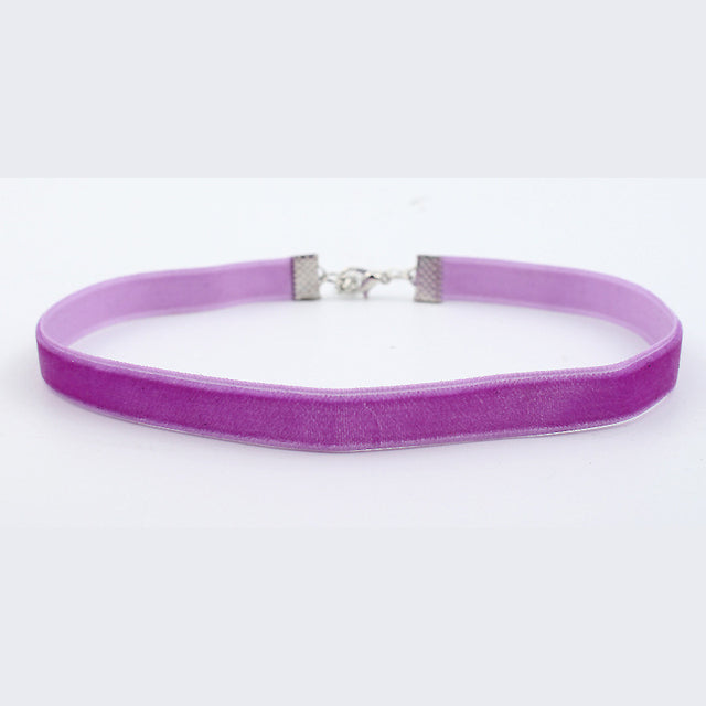 Punk Gothic Weiße Samt Choker Halskette | Shop Nory