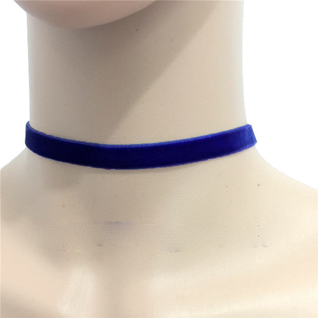 Punk Gothic Weiße Samt Choker Halskette | Shop Nory