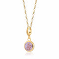 Gold lila Schlange Harz Capture Charm Halskette | Shop Nory