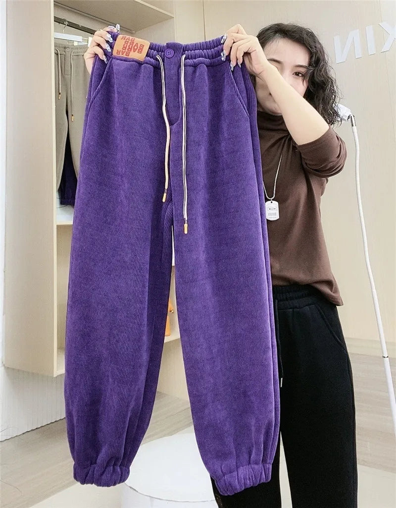 Winter Jogginghose - Warme Plüschfutter & Lässiges Design