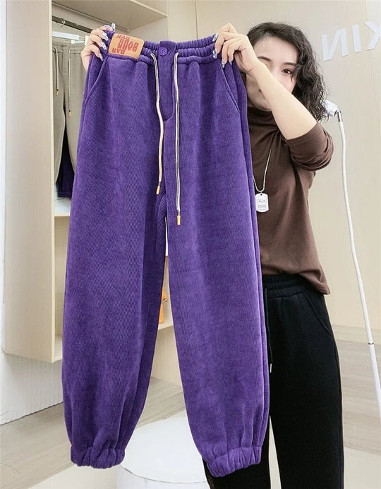 Winter Jogginghose - Warme Plüschfutter & Lässiges Design