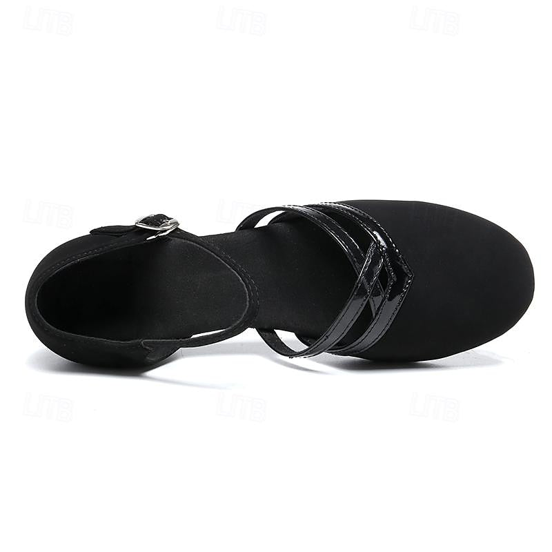 ShopNory | Moderne Tanzschuhe für Damen - Schwarz - Hochwertiges Wild