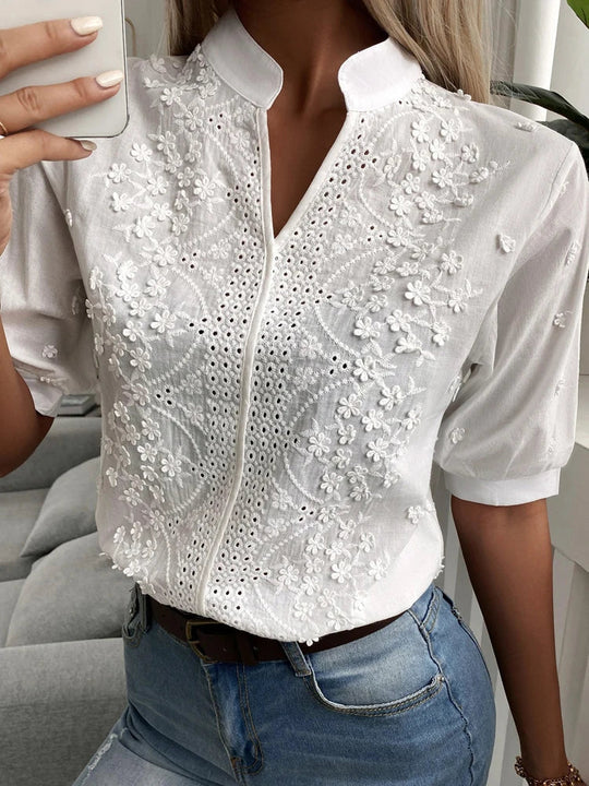Elegantes Top Mit V-Ausschnitt