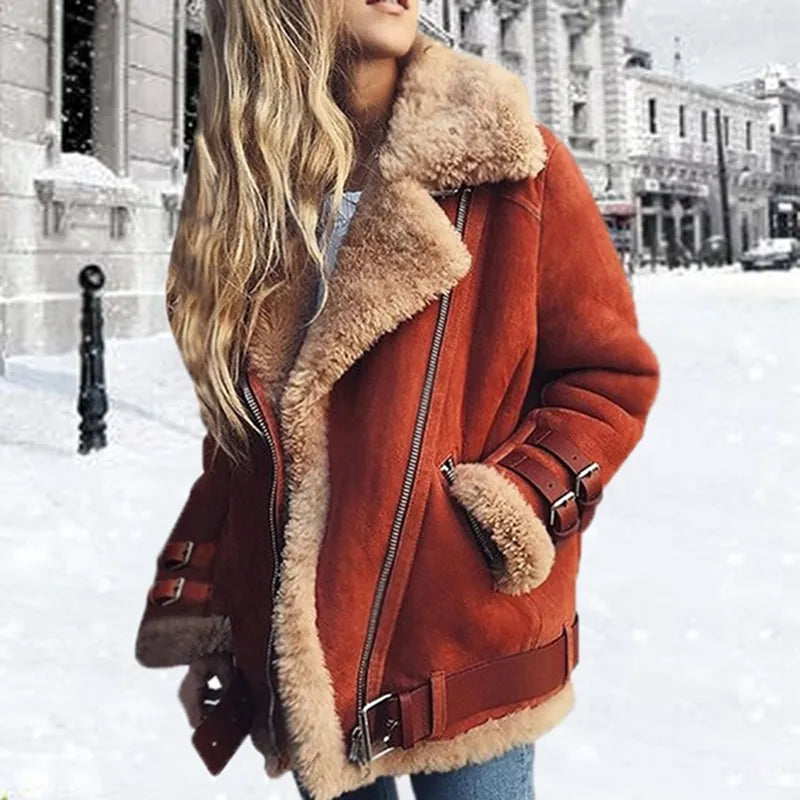 Lederjacke mit Schnalle