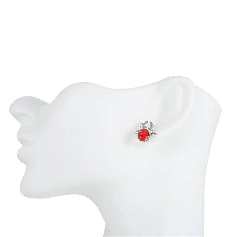 Winterliche Weihnachts-Rentier-Ohrstecker | Shop Nory