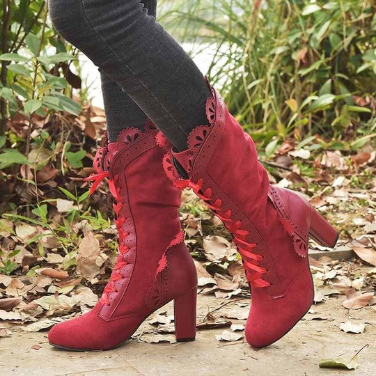 stiefel mit hohem Absatz