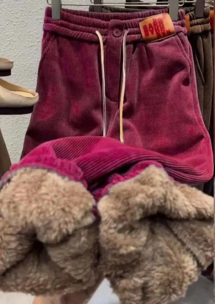 Winter Jogginghose - Warme Plüschfutter & Lässiges Design