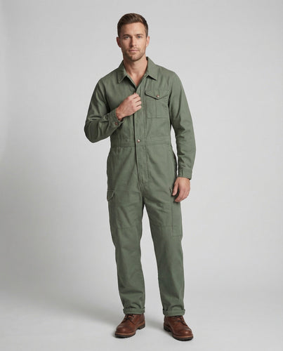 Unisex Baumwolltwill Overall mit Cargotaschen