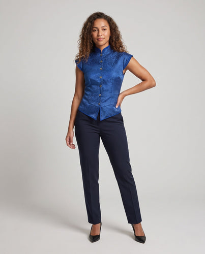 Damen elegantes Vest mit aufwendigem Design und feinen Details Shop Nory