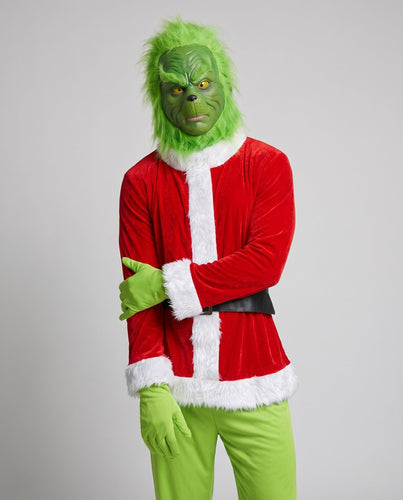 Herren Kostüm als grüner Weihnachtsgeist Shop Nory