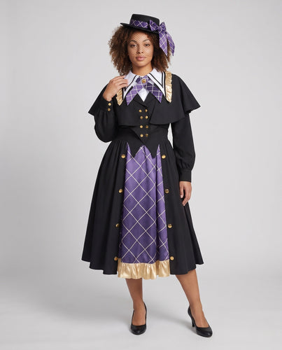 Damenkostümkleid mit historisch inspirierten Elementen und eleganten Accessoires Shop Nory