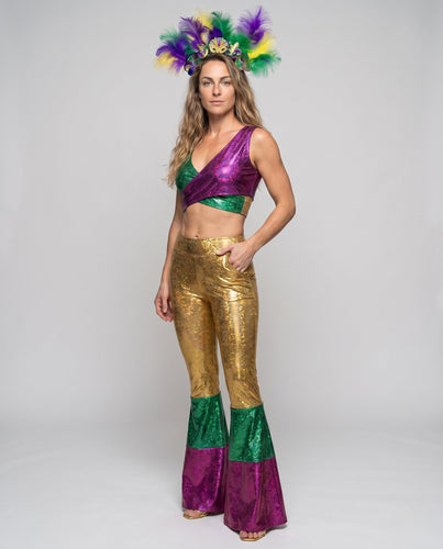 Frauen funkeln Kostüm mit buntem Metallic-Look Shop Nory