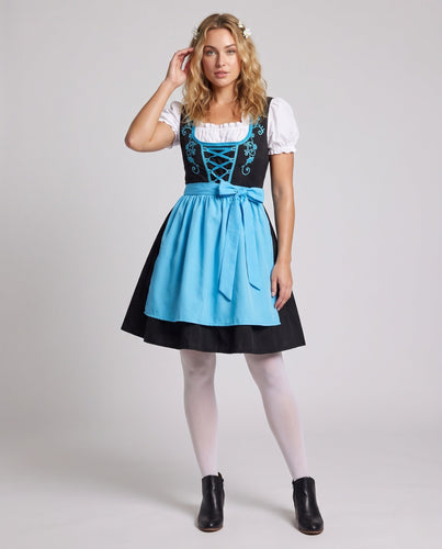 Frauen traditionelle Kleider mit blumigem Design und Rüschendetails Shop Nory