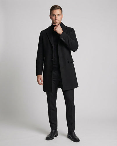 Herren Mantel mit klassischem Revers