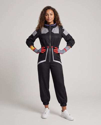 Damen Cosplay-Overall mit Handschuhen und Kunstfaser-Einsätzen Shop Nory