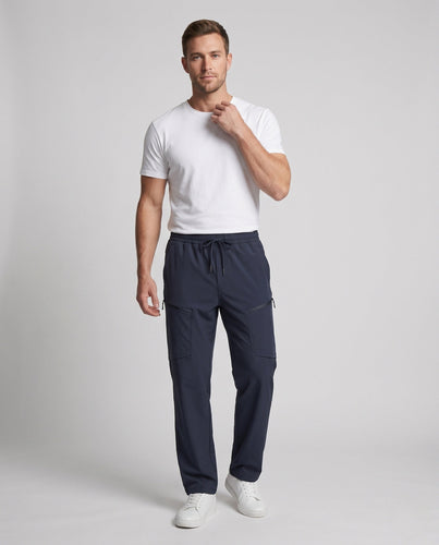 Herren Lose Tech Cargo-Hosen mit elastischem Bund, großen Klappen und Reißverschlusstaschen Shop nory