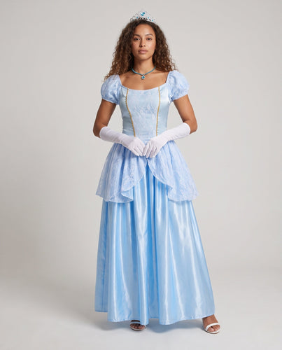 Damen Märchenhaftes Prinzessinnenkostüm mit Glitzer und Rüschen Shop Nory