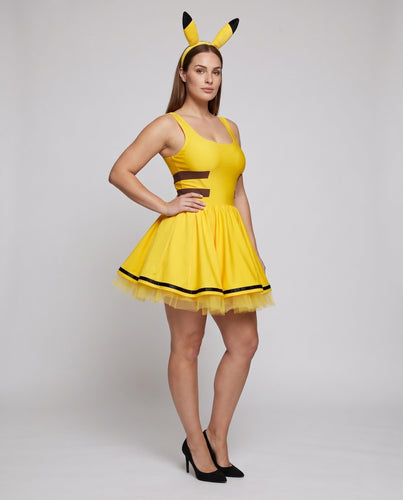 Damen Pikachu-Kostümkleid mit fröhlichem Tüllrock Shop Nory