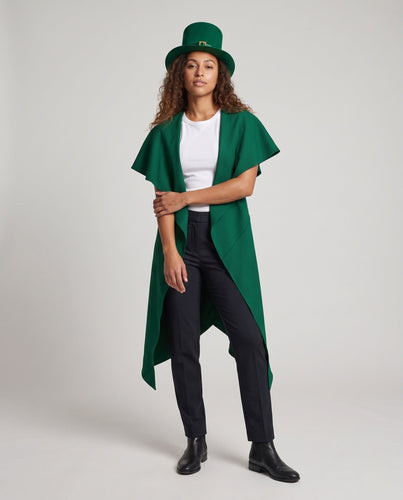 Damen eleganter Wickelumhang aus fließendem Stoff Shop Nory
