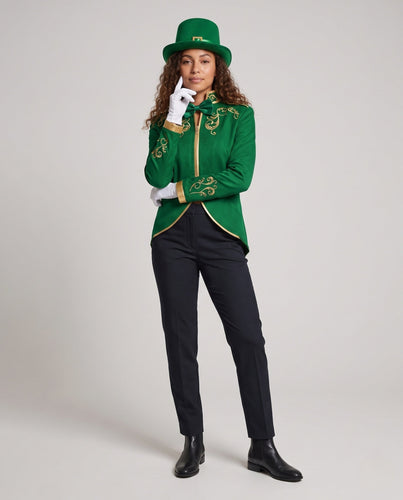 Damen festlicher Anzugjacke mit goldenen Details Shop Nory