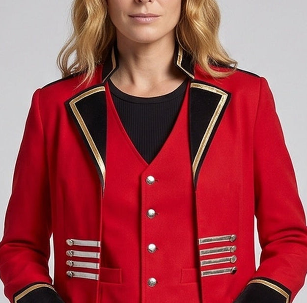 Damen eleganter Frack-Anzug mit detaillierten Applikationen Shop Nory