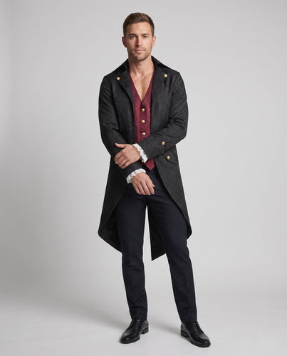 Herren Eleganter Frackkostüm mit Detaillierten Knöpfen und Harmonischem Schnitt Shop Nory