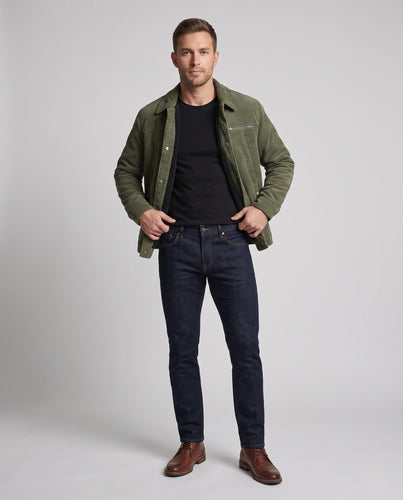 Herren Weiche Cordjacke mit Teddy-Innenfutter Shop Nory