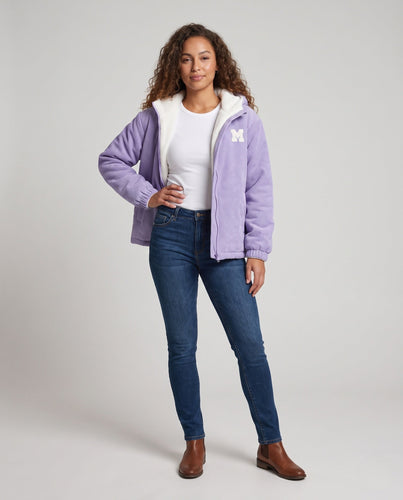 Damen Fleecejacke mit Kapuze Shop Nory