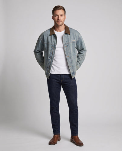 Herren Freizeit Denim Jacke Shop Nory
