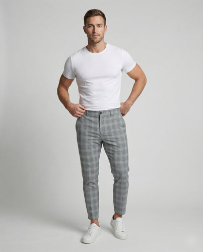 Herren Klassische Slim-Fit Chinohose