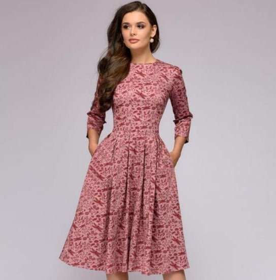 Elegantes mittellanges Kleid