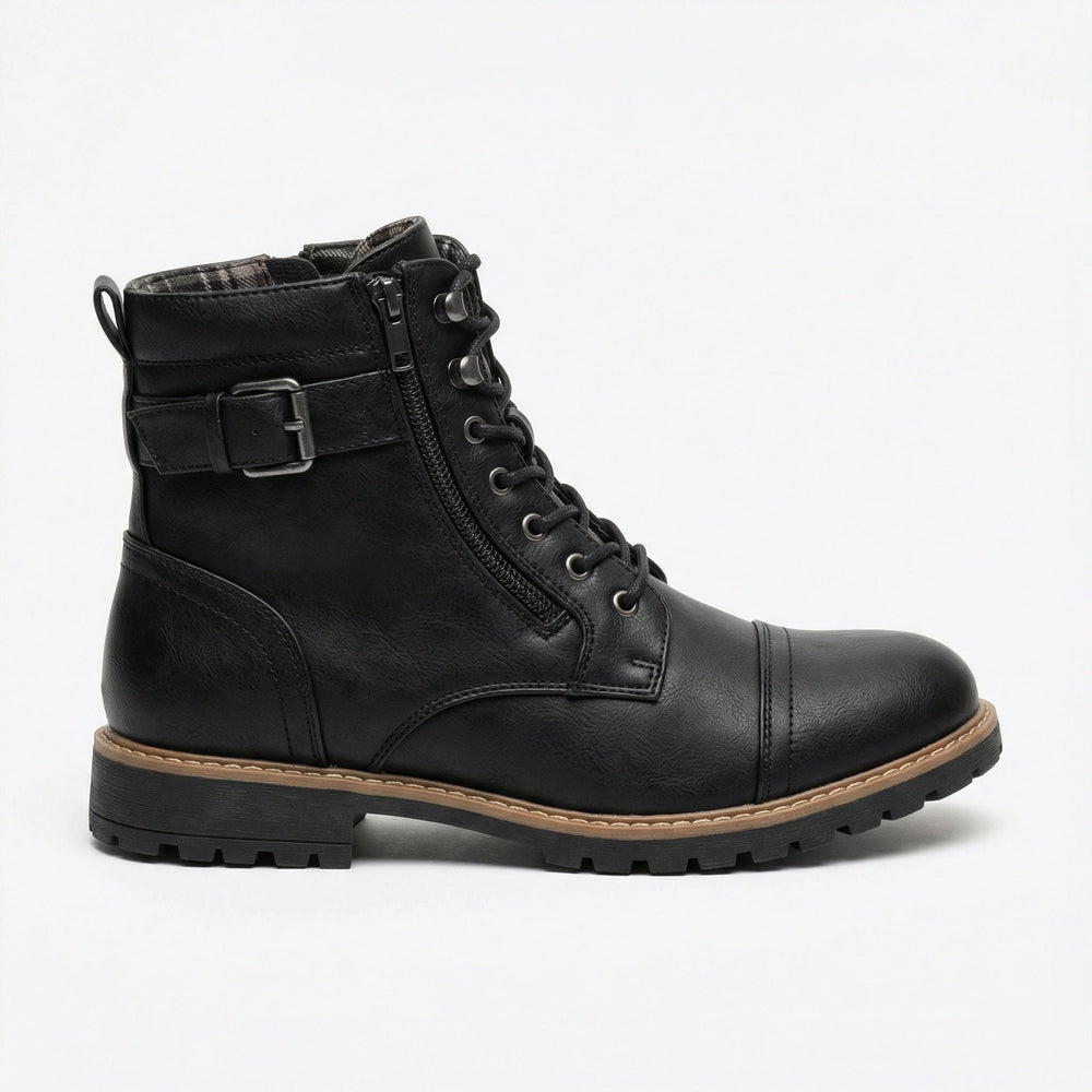 Motorradstiefel aus echtem Leder
