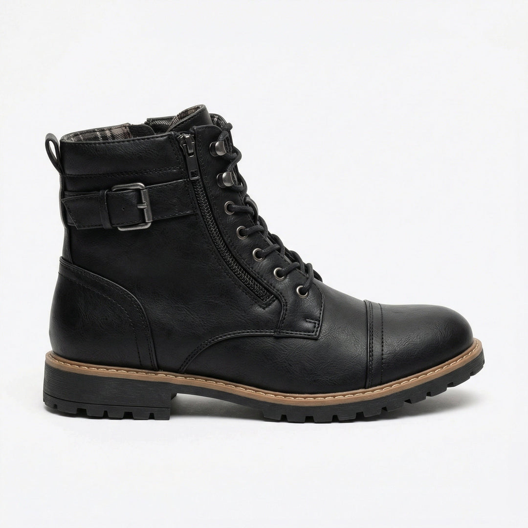 Motorradstiefel aus echtem Leder