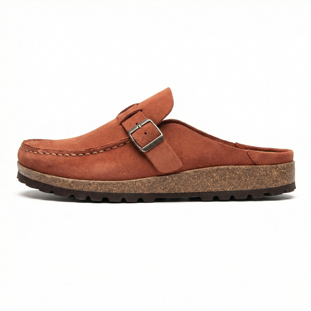 Clogs - Damen Retro Wildleder Slip-On Mule