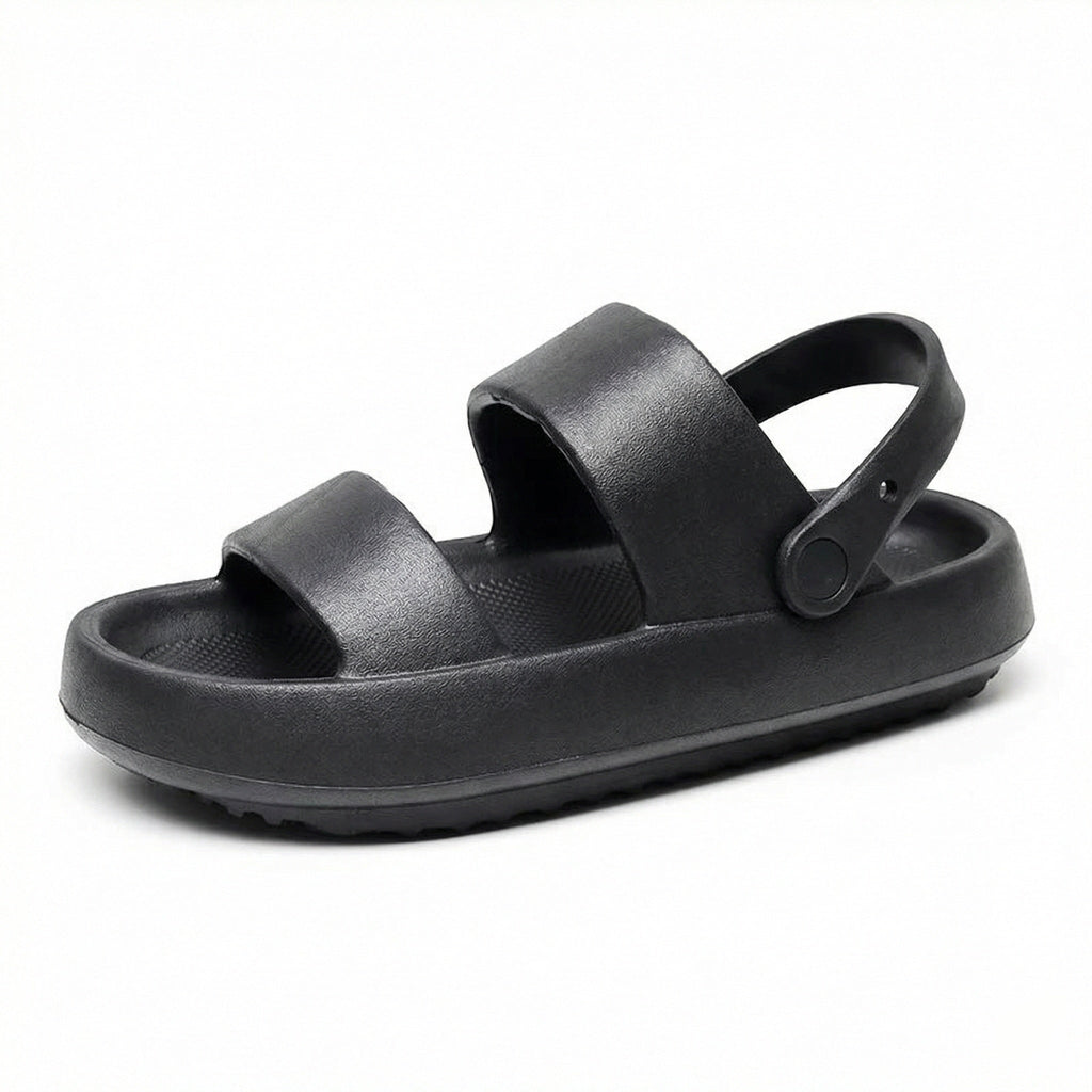 Orthopädische Sandalen Comfort Plus Pantoletten mit Doppelriemen Gepolsterte, Lässige Slip-On-Sandalen