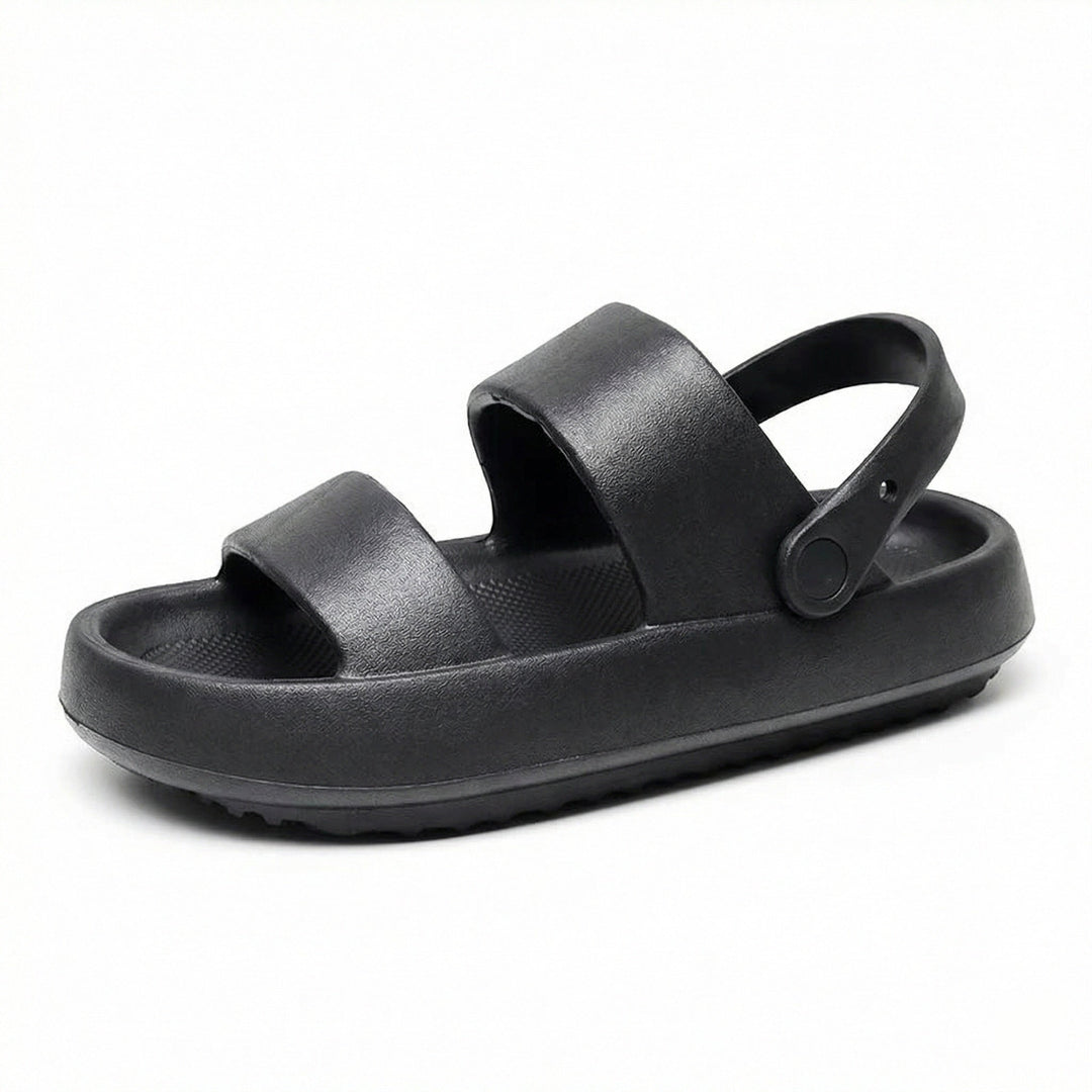 Orthopädische Sandalen Comfort Plus Pantoletten mit Doppelriemen Gepolsterte, Lässige Slip-On-Sandalen