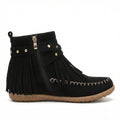 Vintage Warme Fransen Knöchelschuhe