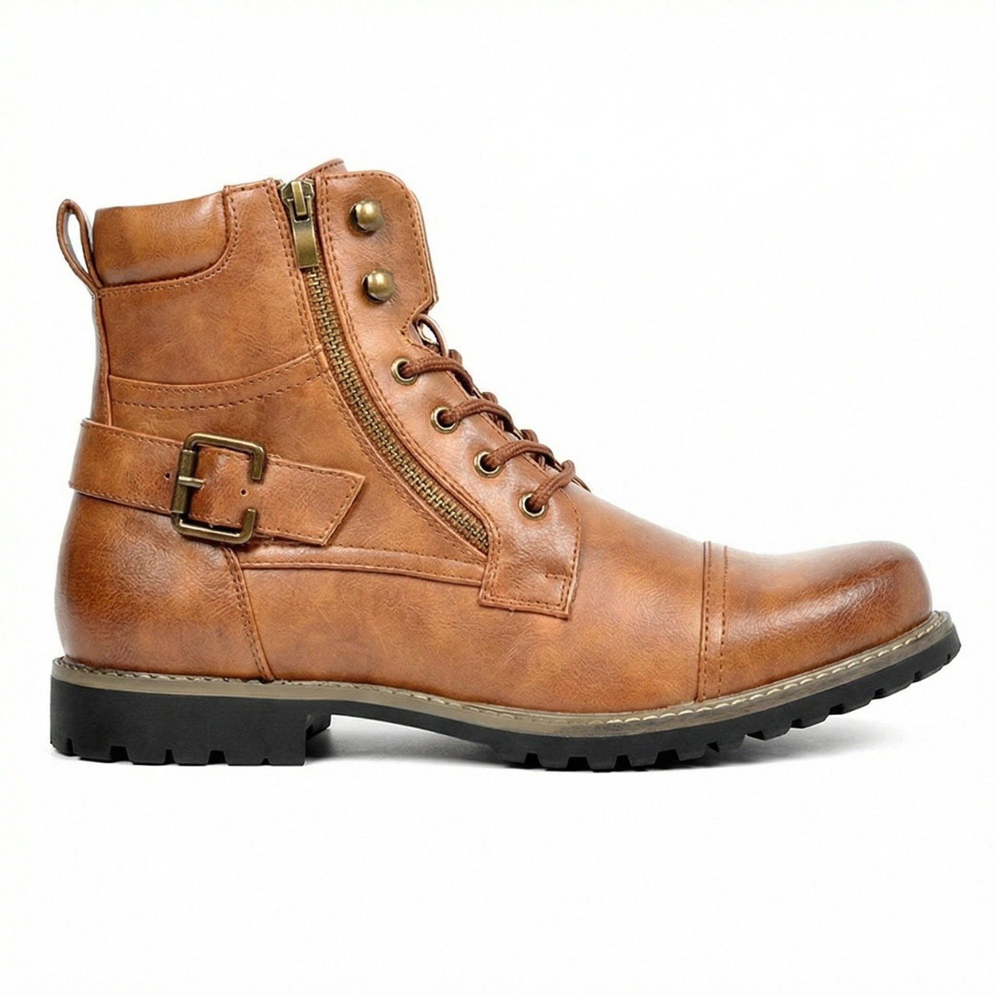 Motorradstiefel aus echtem Leder