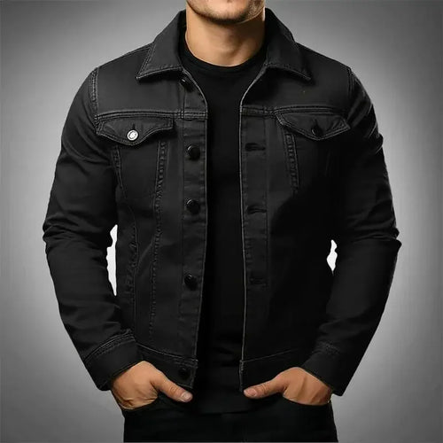 Robuste & zeitlose Jeansjacke für Männer aus 100% Baumwolle